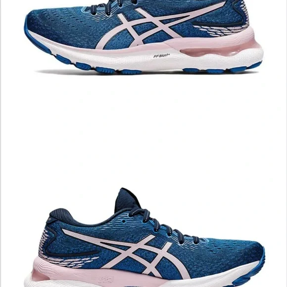 ASICS Women's Navy and Light Pink Athletic Shoes - NEW and never been used - Picture 2 of 8
